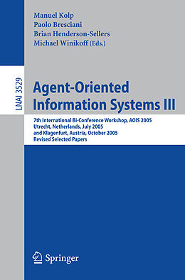 Kartonierter Einband Agent-Oriented Information Systems III von 