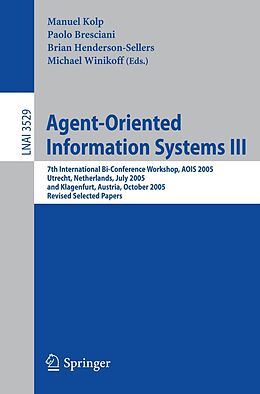 E-Book (pdf) Agent-Oriented Information Systems III von 
