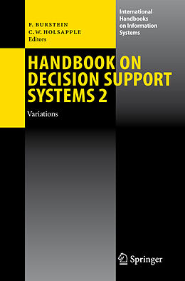 Livre Relié Handbook on Decision Support Systems 2 de 