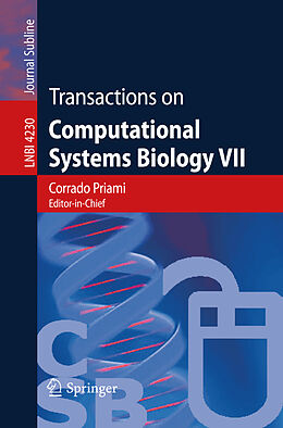 Kartonierter Einband Transactions on Computational Systems Biology VII von 