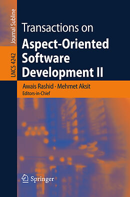 Kartonierter Einband Transactions on Aspect-Oriented Software Development II von 