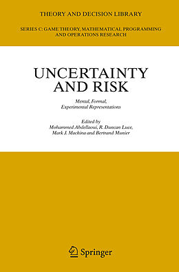 Livre Relié Uncertainty and Risk de 