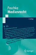 E-Book (pdf) Medienrecht von Marian Paschke