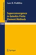 E-Book (pdf) Superconvergence in Galerkin Finite Element Methods von Lars Wahlbin