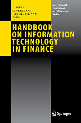 Fester Einband Handbook on Information Technology in Finance von 