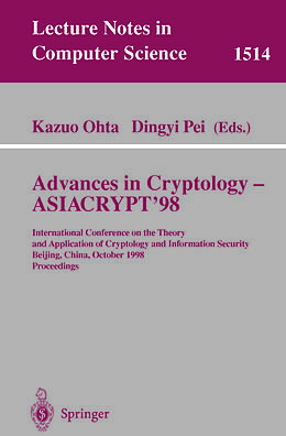 E-Book (pdf) Advances in Cryptology - ASIACRYPT'98 von 