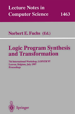 E-Book (pdf) Logic Program Synthesis and Transformation von 