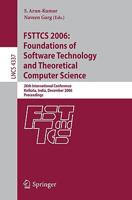 E-Book (pdf) FSTTCS 2006: Foundations of Software Technology and Theoretical Computer Science von 
