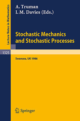 Couverture cartonnée Stochastic Mechanics and Stochastic Processes de 