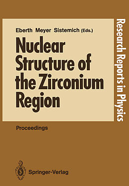 Couverture cartonnée Nuclear Structure of the Zirconium Region de 