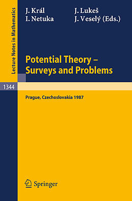 Couverture cartonnée Potential Theory, Surveys and Problems de 