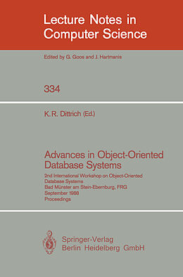 Kartonierter Einband Advances in Object-Oriented Database Systems von 