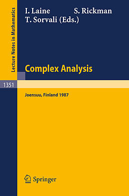Kartonierter Einband Complex Analysis Joensuu 1987 von 