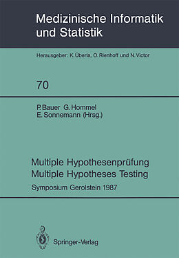 Kartonierter Einband Multiple Hypothesenprüfung / Multiple Hypotheses Testing von 