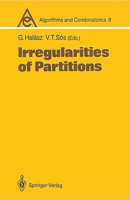 Couverture cartonnée Irregularities of Partitions de 