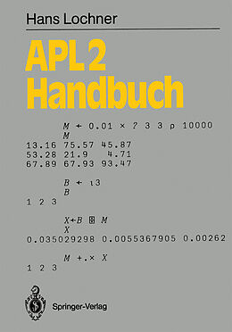 Kartonierter Einband APL2-Handbuch von Hans Lochner