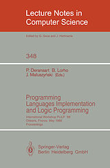 Kartonierter Einband Programming Languages Implementation and Logic Programming von 