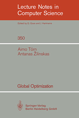 Kartonierter Einband Global Optimization von Antanas Zilinskas, Aimo Törn