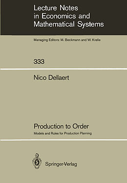 Couverture cartonnée Production to Order de Nico Dellaert