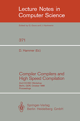 Kartonierter Einband Compiler Compilers and High Speed Compilation von 
