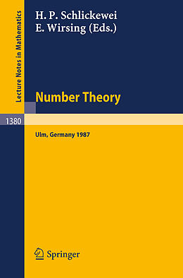 Couverture cartonnée Number Theory de 