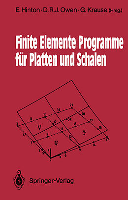 Kartonierter Einband Finite Elemente Programme für Platten und Schalen von 