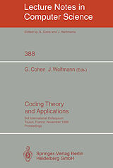 Couverture cartonnée Coding Theory and Applications de 