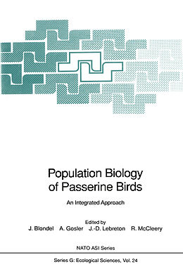 Couverture cartonnée Population Biology of Passerine Birds de 