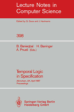 Kartonierter Einband Temporal Logic in Specification von 