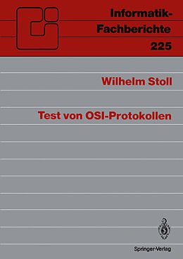 Kartonierter Einband Test von OSI-Protokollen von Wilhelm Stoll