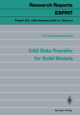 Couverture cartonnée CAD Data Transfer for Solid Models de 
