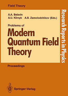 Couverture cartonnée Problems of Modern Quantum Field Theory de 