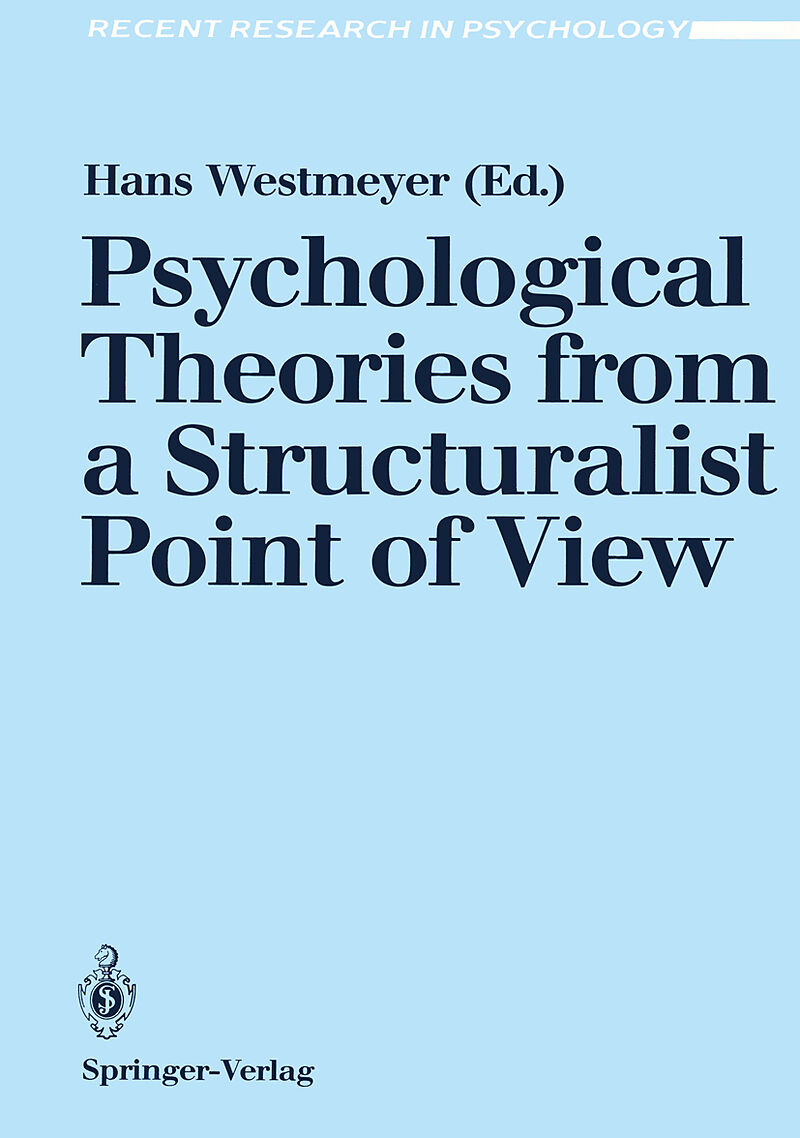 Psychological Theories from a Structuralist Point of View