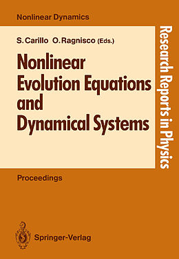 Couverture cartonnée Nonlinear Evolution Equations and Dynamical Systems de 