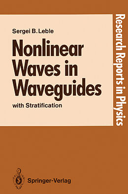 Couverture cartonnée Nonlinear Waves in Waveguides de Sergei B. Leble