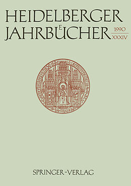 Kartonierter Einband Heidelberger Jahrbücher von Kenneth A. Loparo, Reiner Wiehl