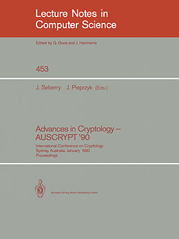 Kartonierter Einband Advances in Cryptology - AUSCRYPT '90 von 