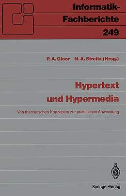 Kartonierter Einband Hypertext und Hypermedia von 