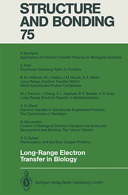 Livre Relié Long-Range Electron Transfer in Biology de 