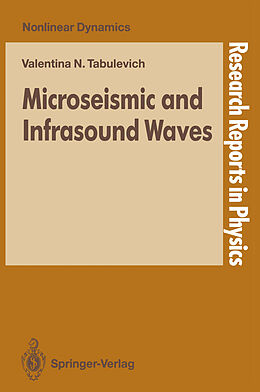 Couverture cartonnée Microseismic and Infrasound Waves de Valentina N. Tabulevich
