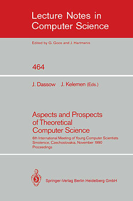 Kartonierter Einband Aspects and Prospects of Theoretical Computer Science von 