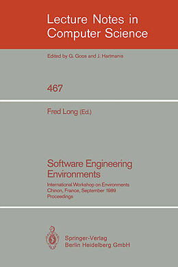 Kartonierter Einband Software Engineering Environments von 