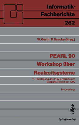 Kartonierter Einband PEARL 90  Workshop über Realzeitsysteme von 