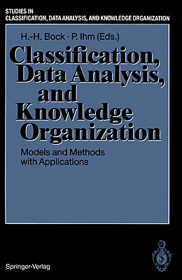 Couverture cartonnée Classification, Data Analysis, and Knowledge Organization de 