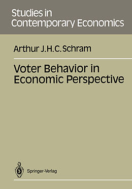 Couverture cartonnée Voter Behavior in Economics Perspective de Arthur J. H. C. Schram