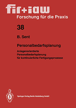 Kartonierter Einband Personalbedarfsplanung von Bernd Sent