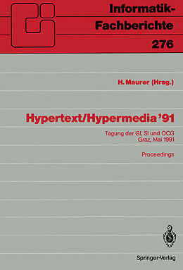 Kartonierter Einband Hypertext / Hypermedia 91 von 