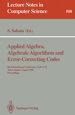 Kartonierter Einband Applied Algebra, Algebraic Algorithms and Error-Correcting Codes von 
