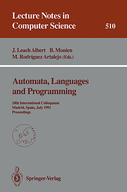 Kartonierter Einband Automata, Languages and Programming von 