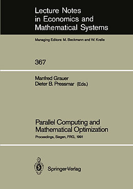 Couverture cartonnée Parallel Computing and Mathematical Optimization de 